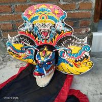 Gambar Caplokan barongan devil spon jumbo kera jaranan kuda lumping dari Dastan olshop undefined 4 Tokopedia