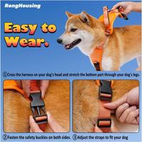 Gambar tali tuntun anjing otomatis automatic adjustable dog harness collar auto lock retractable - size M dari acosonic undefined 3 Tokopedia