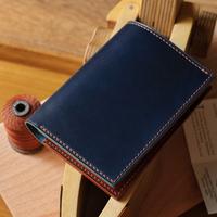 Gambar ALDER- 8Slot Shinki Hikaku Shell Cordovan Mix Buttero Vertical Wallet - Blue-Chesnut, Brown dari Alder Handcrafted undefined 1 Tokopedia
