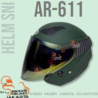 Gambar Terbaru !!! Helm Arl Model Zeus Polos Hijau Army Doff Half Face Paket dari zonabelanja123 undefined 3 Tokopedia