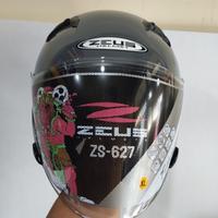 Gambar Terbaru !!! Zeus Zs627 Solid Grey | Helm Half Face | Single Visor | dari zonabelanja123 undefined 4 Tokopedia