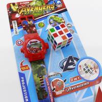 Gambar Jam Tangan Anak Karakter+Set Laser Proyektor+ Rubik - COWOK dari Lolipopbabykid undefined 2 Tokopedia