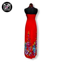 Gambar Long dress bali premium flower red dari Morhzo shop undefined 2 Tokopedia