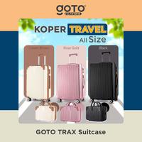 Gambar Goto Trax Koper Kabin Bagasi Suitcase Cabin Traveling Besar Kecil - CREAM BROWN, 20IN dari Goto.Indonesia undefined 1 Tokopedia