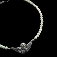 Gambar Angel Pearl Neckl Kalung Mutiara Malaikat Style Hip-Hop Terbaru dari savinghoo undefined 4 Tokopedia