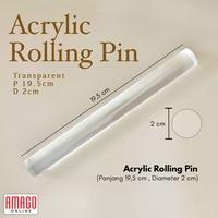 Gambar Acrylic Solid Rolling Pin - Penggiling clay akrilik padat 19,5 x 2 cm dari Amago Online undefined 1 Tokopedia