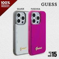 Gambar Casing iPhone 15 Pro & Pro Max - GUESS Sequin Script Metalic - Silver, 15 Pro dari Mulia Premium Acc undefined 1 Tokopedia