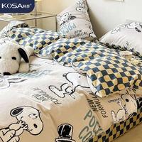 Gambar Impor Snoopy Cartoon Bedding Four Piece Set Cute Students Dormitory S dari All In Koleksi undefined 1 Tokopedia