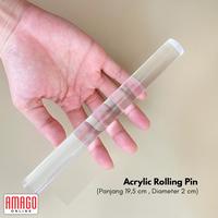Gambar Acrylic Solid Rolling Pin - Penggiling clay akrilik padat 19,5 x 2 cm dari Amago Online undefined 3 Tokopedia