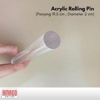 Gambar Acrylic Solid Rolling Pin - Penggiling clay akrilik padat 19,5 x 2 cm dari Amago Online undefined 4 Tokopedia