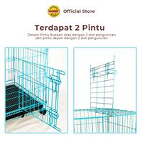 Gambar KANDANG LUVE - Kandang Lipat L Ukuran 61x43x52cm | Kandang Besi - TANPA RODA dari Octagon Pet Indonesia undefined 2 Tokopedia