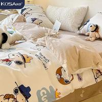 Gambar Impor Snoopy Cartoon Bedding Four Piece Set Cute Students Dormitory S dari All In Koleksi undefined 3 Tokopedia