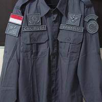Gambar Kemeja Lapangan Bahan Ripstok/Drill Custom Bordir - 1 Titik, Drill-S dari ONESACE ARMY SHOP undefined 3 Tokopedia