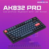 Gambar Keyboard Mechanical Ajazz AK832 PRO LED Screen LowProfile 3 Connection - Red Switch dari Gaming Distro undefined 4 Tokopedia