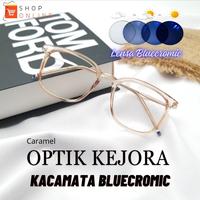 Gambar Kacamata Minus Pria Bluecromic Frame Kotak Anti Radisai - Caramel, BLUECROMIC dari optik kejora undefined 3 Tokopedia