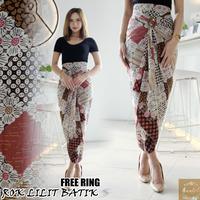Gambar ZWY Rok Lilit Batik Bawahan Kebaya Kain Serut Instan Free Ring - Rajawali Gold dari Hadinataz undefined 3 Tokopedia