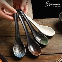 Gambar Yui Long Spoon / Sendok Bebek Sup Bubur Keramik Artisan Jepang Unik - Jade Yellow dari Eraque undefined 1 Tokopedia