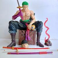 Gambar PVC Action Figure Roronoa Zoro Sit Pose One Piece dari NOGOSHOP_NEW undefined 3 Tokopedia