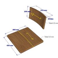 Gambar Custom Design Dudukan sandaran Kursi Kayu Jati - 550x490mm dari CV. Rico Art Furniture undefined 2 Tokopedia