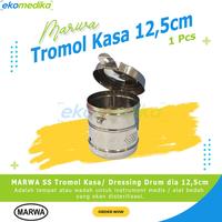 Gambar MARWA SS Tromol Kasa / Dressing Drum dia 12,5cm dari Eko Medika undefined 1 Tokopedia