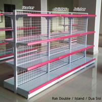 Gambar Rak Toko - Rak Minimarket Standar - Rak Gondola - Rak Supermarket - Single Starter, Tinggi 120 cm dari ModuModuWa undefined 3 Tokopedia