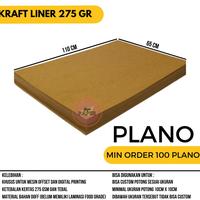 Gambar Samson Kraft 275 gsm PLANO per lembar / Kertas Samson Kraft Liner - 79 x 110 dari Gacoan-square undefined 1 Tokopedia