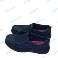Gambar Larrie Sepatu Pria Casual Formal, Original Upper Leather, Anti Slip, Arch Support Insole Bounce Anti Bacterial, Rebound Foam - black, 42 dari realpictbrand undefined 2 Tokopedia
