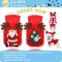 Gambar baju anjing dan baju kucing baju hoodie natal hewan PETNATAL011 - Santa, S dari Dj Pets undefined 1 Tokopedia
