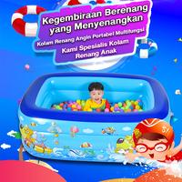 Gambar Kolam Renang Anak Mainan Kolam Renang Inflatable Swimming Pool - pompa tangan dari TATAjoy168 undefined 2 Tokopedia