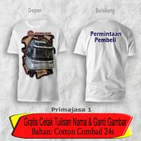 Gambar Kaos Bus Primajasa Lengan pendek bahan katun 24s - Putih, M dewasa dari Yafi & Khyla Onlineshop undefined 5 Tokopedia