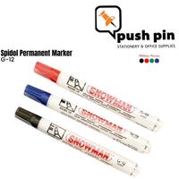 Gambar Snowman Permanent Marker G-12 - Biru dari Push Pin Stationery undefined 1 Tokopedia