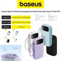 Gambar Baseus Qpow Pro Digital Display 10000mAh 22.5W Power Bank Type C cable - Hitam, 20000 mAh dari Bima Accessories Bali undefined 2 Tokopedia