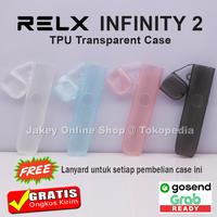 Gambar CASE RELX INFINITY 2 WITH LANYARD MODEL TPU TRANSPARENT CLEAR SOFT - Clear Black dari JakeyOnlineShop undefined 1 Tokopedia