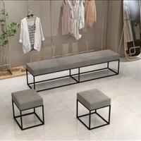 Gambar bench sofa minimalis/bench sofa kaki besi - Cream, P200 + 2 stool dari MK37 sofa & furniture undefined 1 Tokopedia