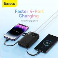 Gambar Baseus Qpow Pro Digital Display 10000mAh 22.5W Power Bank Type C cable - Hitam, 20000 mAh dari Bima Accessories Bali undefined 3 Tokopedia