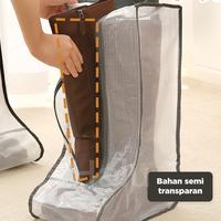 Gambar Halu Cover Sepatu Resleting Penyimpanan Sepatu Anti Debu HSB235 - S-Transparan dari Halu Indonesia undefined 2 Tokopedia