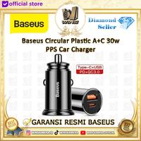 Gambar Baseus Car Charger 30W Type C PD 3.0 + USB Quick Charger 4.0 - Black/Hitam dari WINS OFFICIAL STORE undefined 1 Tokopedia