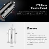 Gambar Baseus Car Charger 30W Type C PD 3.0 + USB Quick Charger 4.0 - Black/Hitam dari WINS OFFICIAL STORE undefined 5 Tokopedia