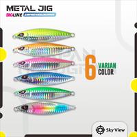Gambar Metal Jig 60 Gram Set Single Assist Hook Slowjig Lure Umpan Killer - Biru dari Skyviu undefined 3 Tokopedia