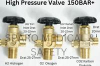 Gambar KRAN TABUNG OKSIGEN - VALVE OXYGEN O2 N2 AR TOKOTEMANKITA - 25-27mm dari kedaitemankita undefined 2 Tokopedia