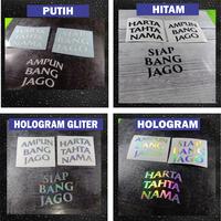 Gambar STIKER HARTA TAHTA WANITA DAN AMPUN BANG JAGO CUSTOM HOLOGRAM - hologram, 6cm dari SRIRAIYA.STICKER undefined 3 Tokopedia