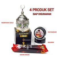 Gambar Paketan Bukhur Komplit 4 Produk Buhur Mabkhara Gold Arang Dupa dari Podomoro Parfum undefined 3 Tokopedia