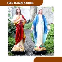 Gambar PATUNG YESUS 60 CM / PATUNG TUHAN YESUS HATI KUDUS / PATUNG YESUS BESA dari TOKO ROHANI KARMEL undefined 5 Tokopedia
