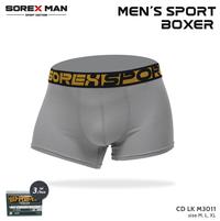Gambar (3 PCS) Sorex Man Boxer Sport Pria Celana Dalam Optimum Katun CD 3011 - M dari Sorex Online Store undefined 1 Tokopedia