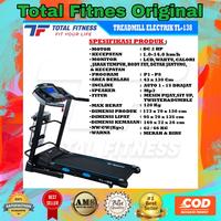 Gambar Treadmill Listrik Total Fitness TL 138 dari indo gym center undefined 1 Tokopedia