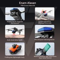 Gambar D6 Drone Modal Cerdas Menjawab Drone 4K HD Kamera Listrik Ganda Kamera - Battery dari Kiddot Toys undefined 3 Tokopedia