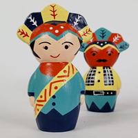 Gambar Souvenir Boneka kayu Mainan anak Ondel-ondel Atun dan Juki dari balibaliCraft undefined 3 Tokopedia