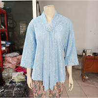 Gambar (HANYA ATASAN) Kebaya floy BRUKAT glitter 7/8 /HIJAU BOTOL - MOCCA, L dari TANAH ABANG COLECTION undefined 3 Tokopedia