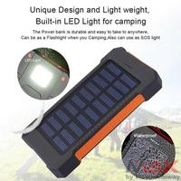 Gambar Power Bank 20.000mAh Charge Tenaga Surya Solar Power Solar panel LED - Hitam dari PT Sudaya undefined 4 Tokopedia