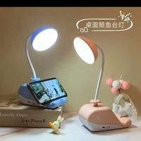 Gambar lampu belajar meja led karakter hiu lucu charge usb - Biru dari Jpshopline undefined 1 Tokopedia